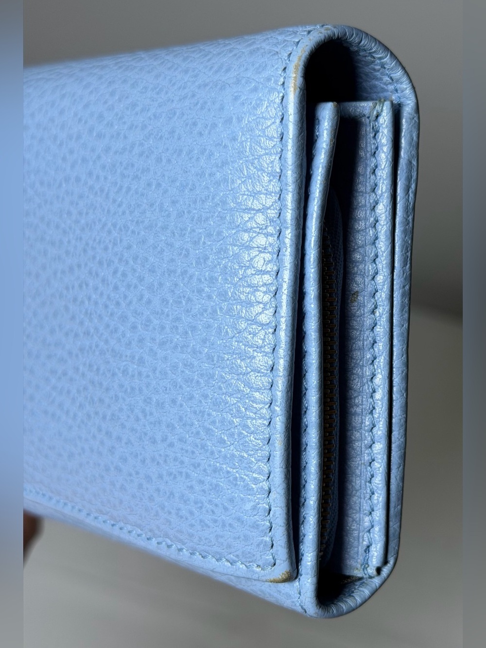 Gucci continental blue wallet with box - Picture 4 of 16